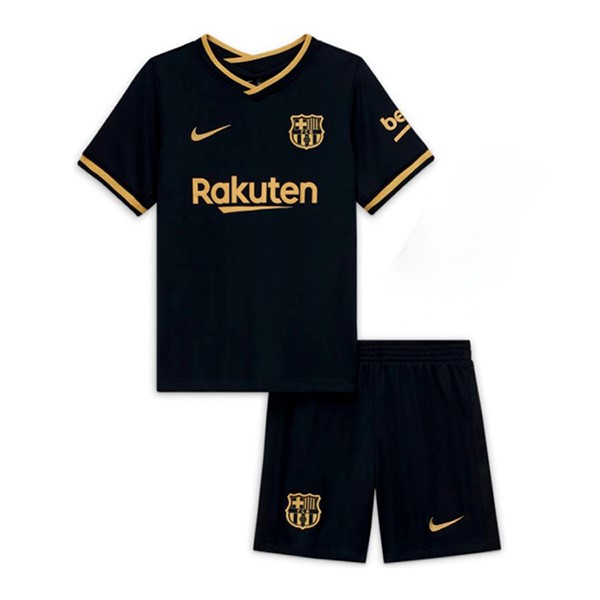 Camiseta Barcelona Segunda Equipación Niños 2020-2021 Negro